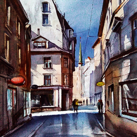 ,,После весеннего дождя,,Старая Рига