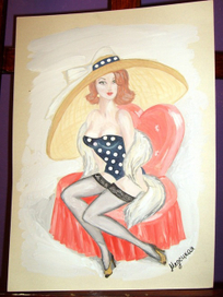 В подражание пин-апу