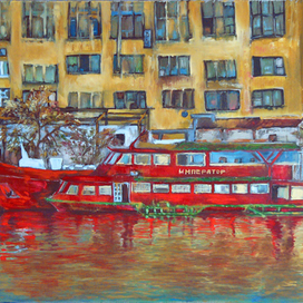 На Химкинском водохранилище.