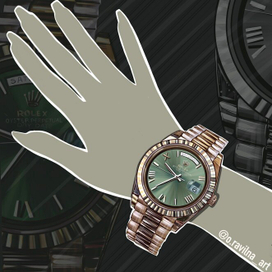 Ювелирная иллюстрация. Мокап. Флэт. Реализм