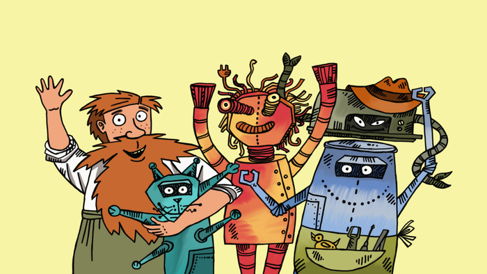 Слайд-презентация для Лиги Роботов.