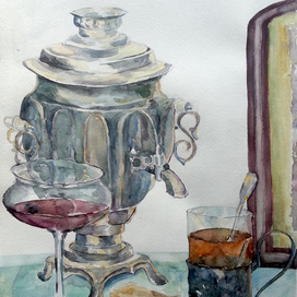 Натюрморт с самоваром