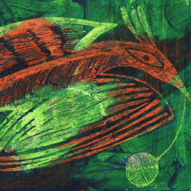 птица с вишенкой