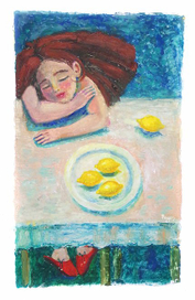 Портрет Алены и лимоны