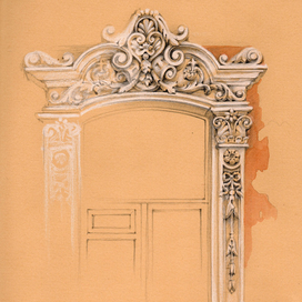 Лепнина, окно