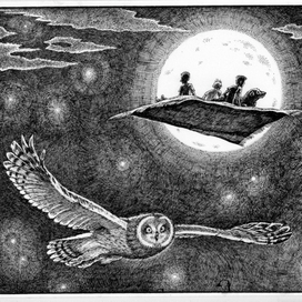 Ночной полёт.