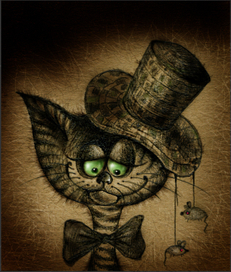 котенок в шляпе