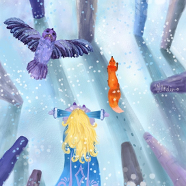 ❄️Зимняя иллюстрация❄️