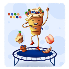 Бренд- персонаж "Трубочка со сливками"