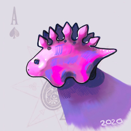 Карта с динозавром