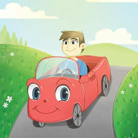 Дядя едет на машине