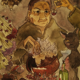 В избушке у Бабы Яги