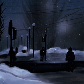 Зима в неком городе 