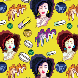 яркий принт