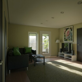 3d визуализация интерьера, коридора