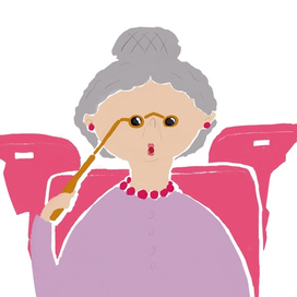 Бабуля в театре