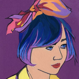 Любительница конфет.