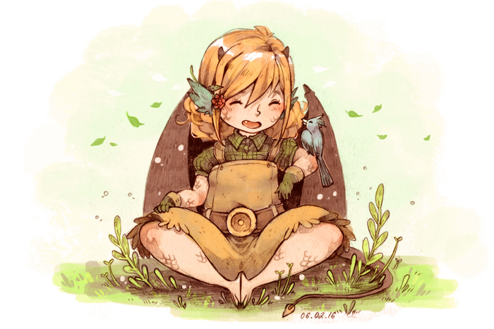 Ветрушка и птичка