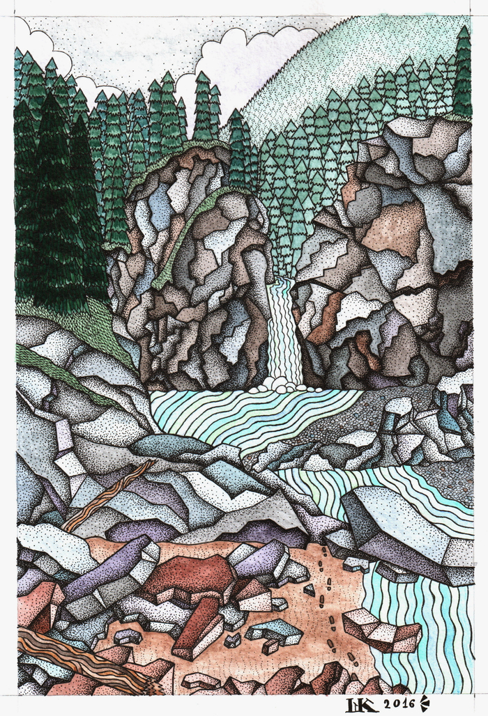 Эхе-Гольский водопад