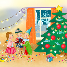 Новогодняя елка в детском саду