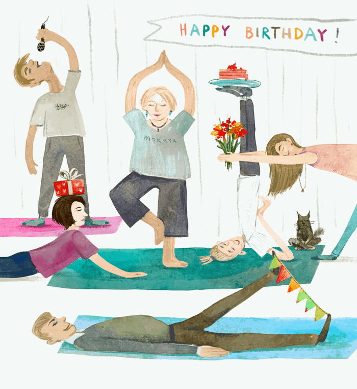 Иллюстрация для открытки. 