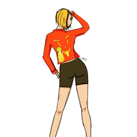 Блондинка в куртке 