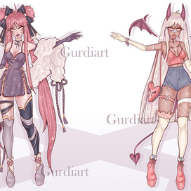 Pink Ponytails and Demoness