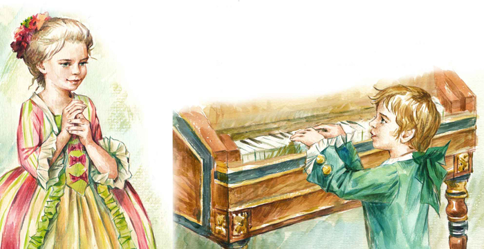 Моцарт и Наннерль.