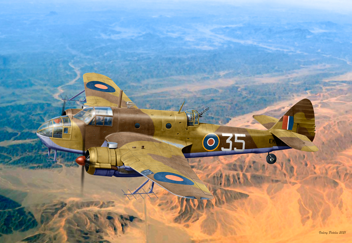 Bristol Beaufort Mk IA ( box art for ICM )