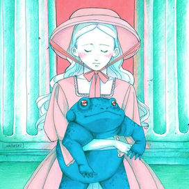 Девочка с жабой