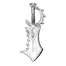 Скетч кинжала