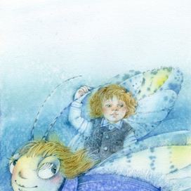 Иллюстрация к книге Л. Стружецкой "Ночь Жука Светлячка" 