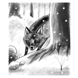 Fox in the forest