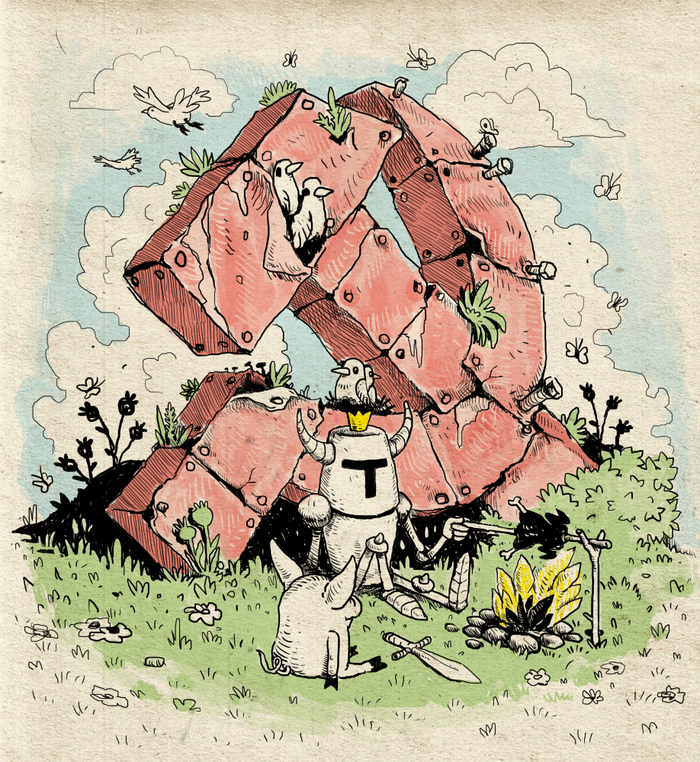 Рыцарь и свинюк на отдыхе