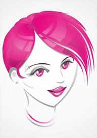 Девушка с модной прической