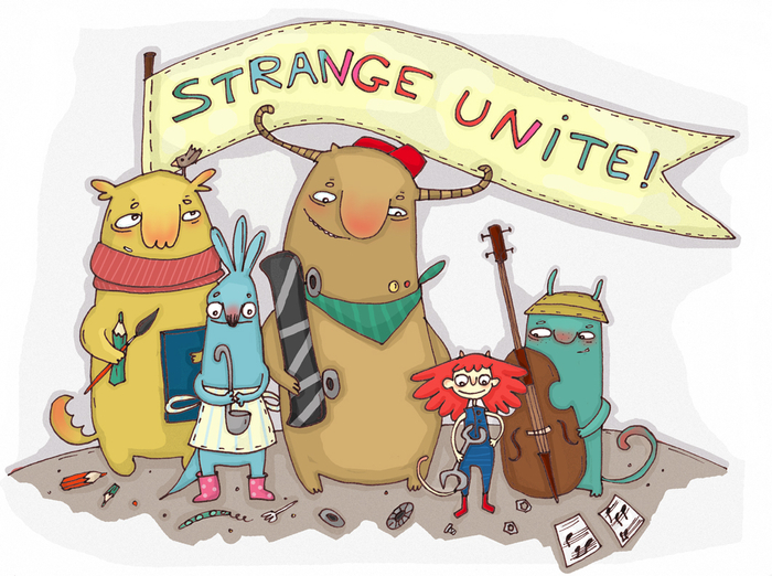 Strange unite!