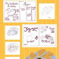 Меню для фалафельной