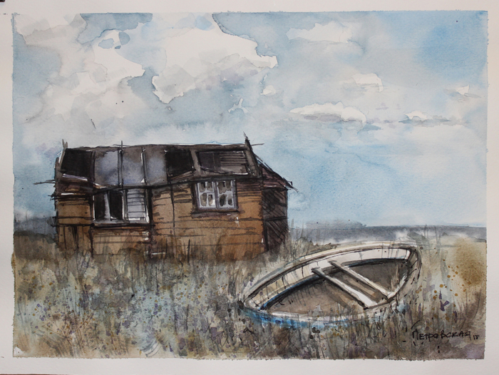 Старый дом на берегу