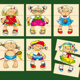 КАРТИНКИ разрезные " КУКЛА"