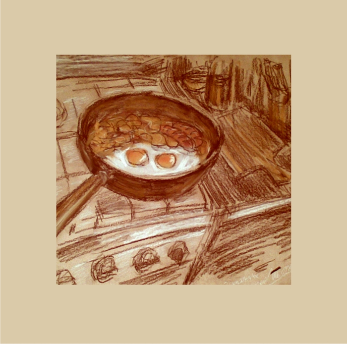 Мужская скупая яишница