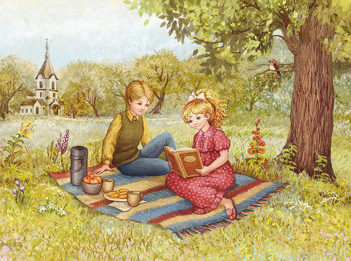 Детки с книжкой