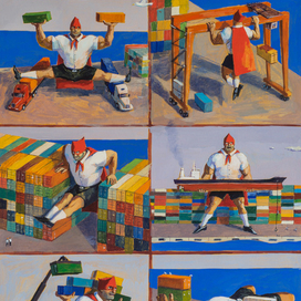 Разминка в порту.