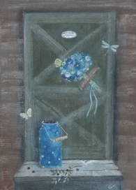 "Не застали лето дома" Холст 50x70, акрил