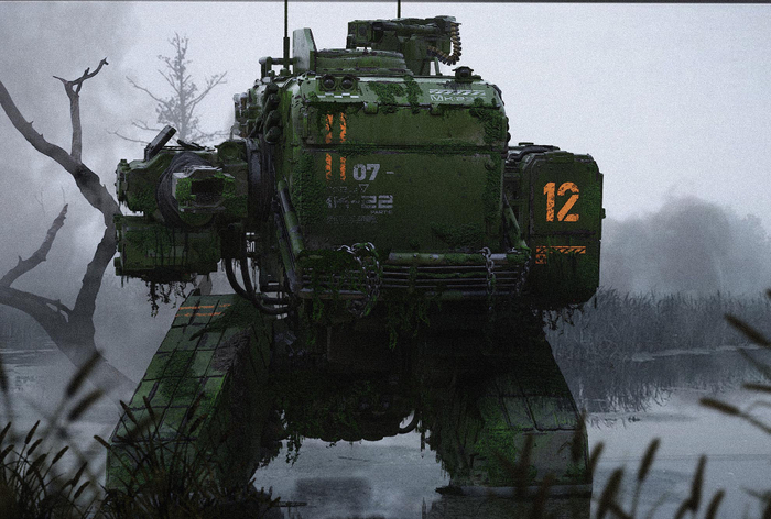 3D concept Mech on Ipad