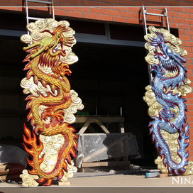 Скульптура Драконы