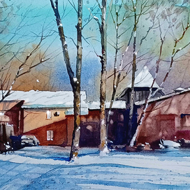 ,,Первый снег в местечке Рамава,, 