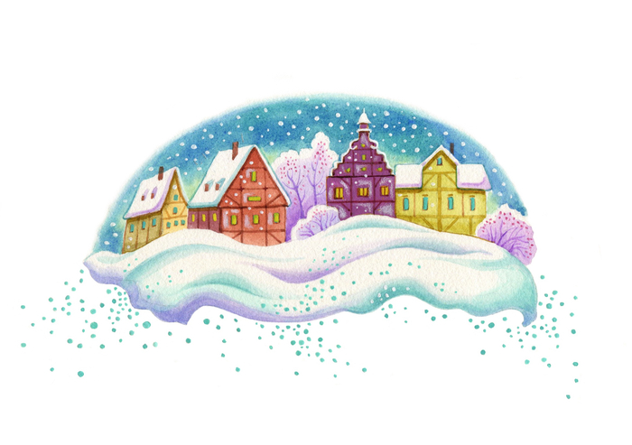 Заставка к сказке Братьев Гримм"Госпожа Метелица", для Эксмо