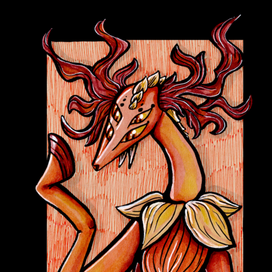 Оранжевый Монстр Олень