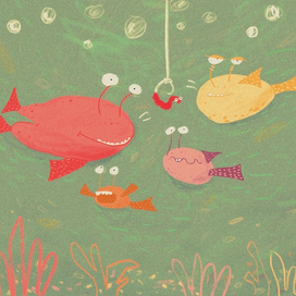 Как червяк рыб морских встретил