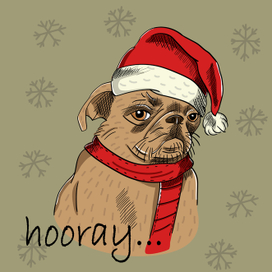 Новогодний пес